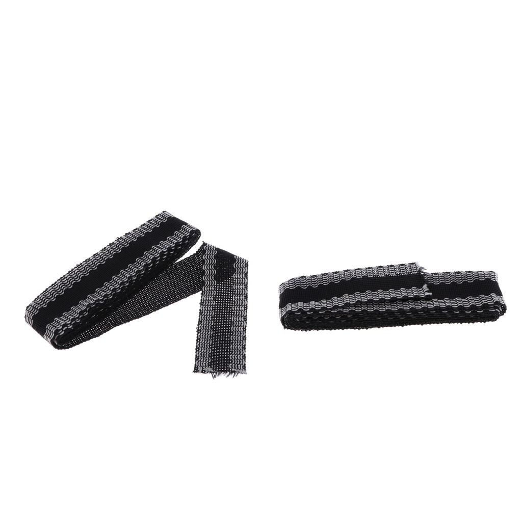 

2pcs instant iron-on hemming mend tape fusible webbing tapes strips 43inch, Black