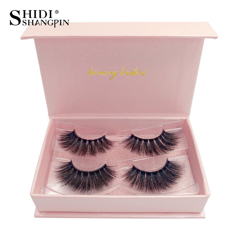 

SHIDISHANGPIN Eyelashes Natural Long 3d Mink Lashes 25 mm False Eyelashes Maquiagem 2 Pairs With Box 5 Styles
