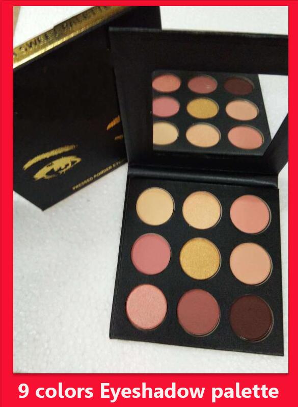 

Makeup Eyeshadow Pressed Powder Eyeshadow Palette 9 Colors Eyeshadow Palette High Quality Cosmetic DHL Free Shipping