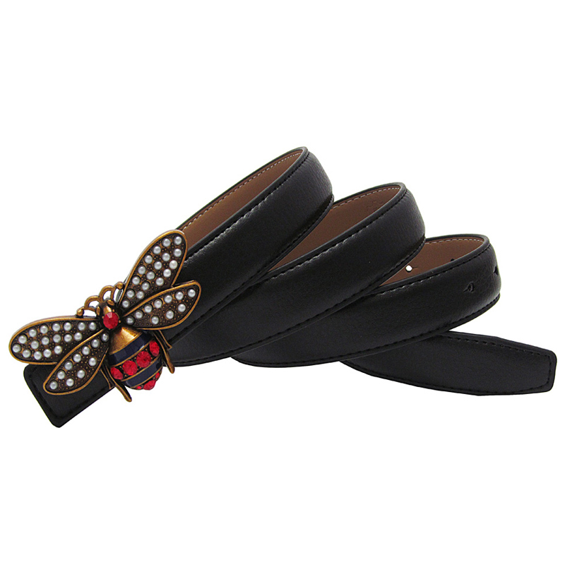 Mens Western Cowboy Bohemian Style Blue Gemstone Buckle Belt Strap Waistband