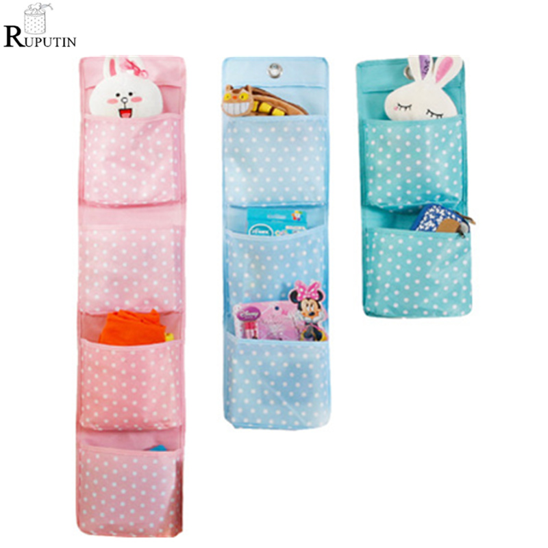 

Multi-grid Washed Oxford Cloth Storage Bag Three-dimensional Body Wardrobe Wall Door after the Debris Hanging Bag Storage Bags