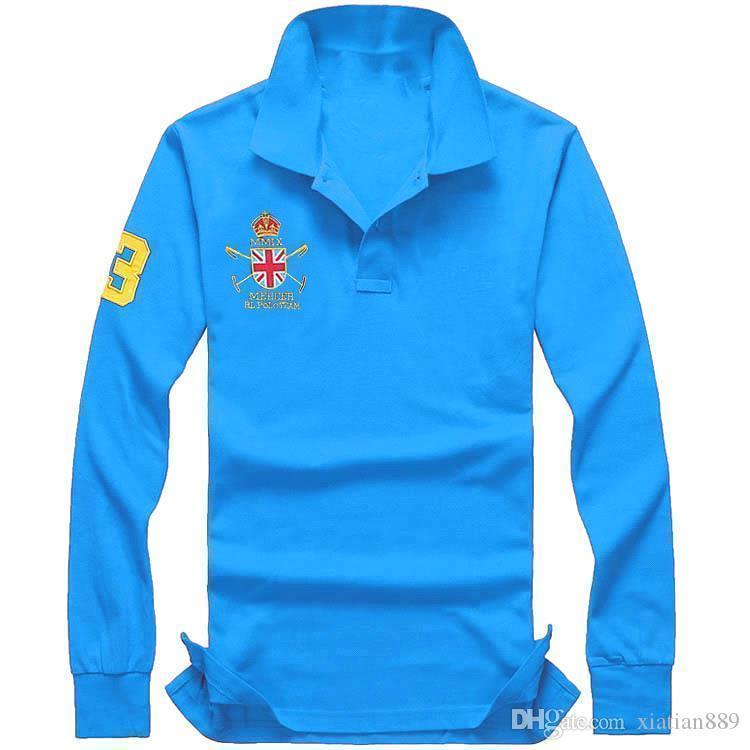 designer long sleeve polo shirts sale