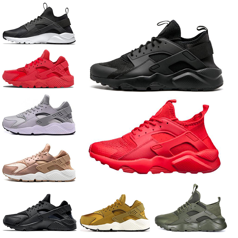 

Hot Triple White Black red Huarache 4.0 1.0 Men Women Running Shoes Classical men women huarache shoes Huaraches sports Sneakers, 4.0 black white