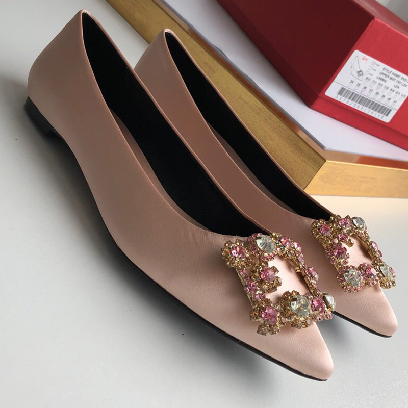 

Designer Party Dress Sexy Leather Ballet Sexy Pointed Toe Flat Comfortable Women Slip On Casual Shoes, Red