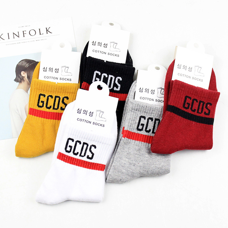 

Fashion Women Socks Cotton 1 Pair Striped Letter Spring Schoolgirl Casual Long Happy Casual Breathable Ladies Socks women