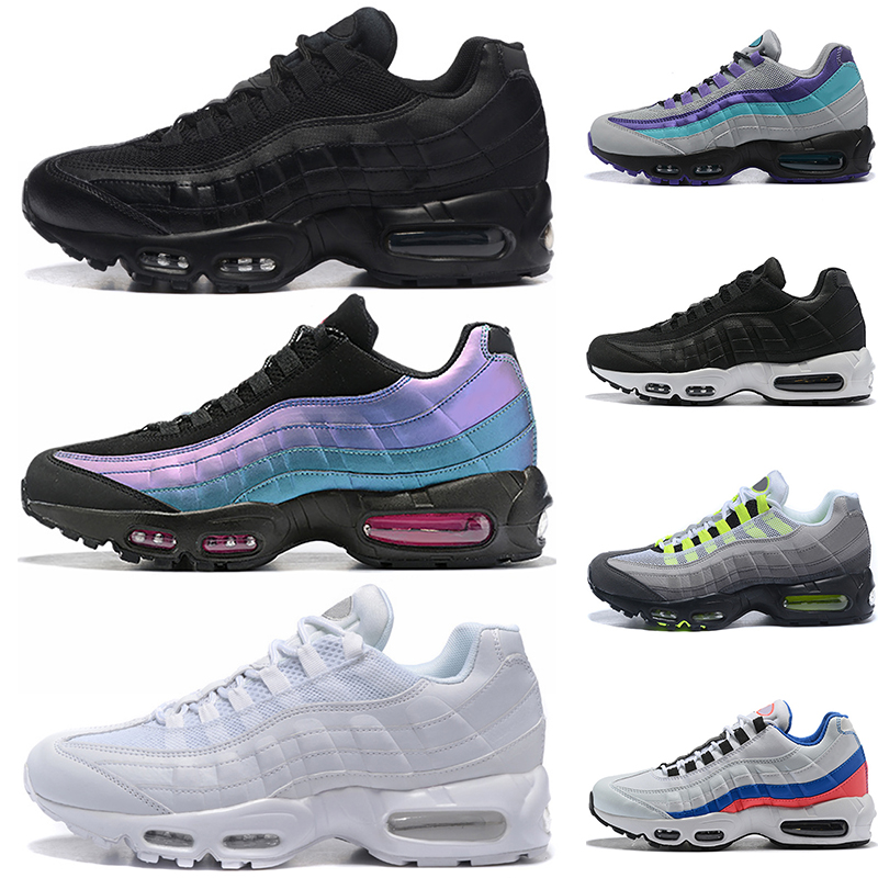 Nike Air Max 95 Hommes Femmes Chaussures De Course Régence Pourpre Triple Noir Blanc Aqua Neon Ultramarine Solaire Rouge Sport Athlétique Baskets