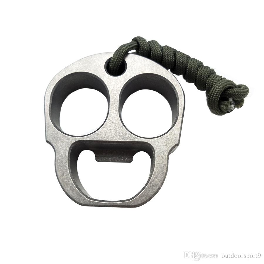 EDC Single Finger Knuckle Brass Duster Ring Machined 20mm Thick 87g broken window tool self defense Pendant free shipping DH6097-image-534852859