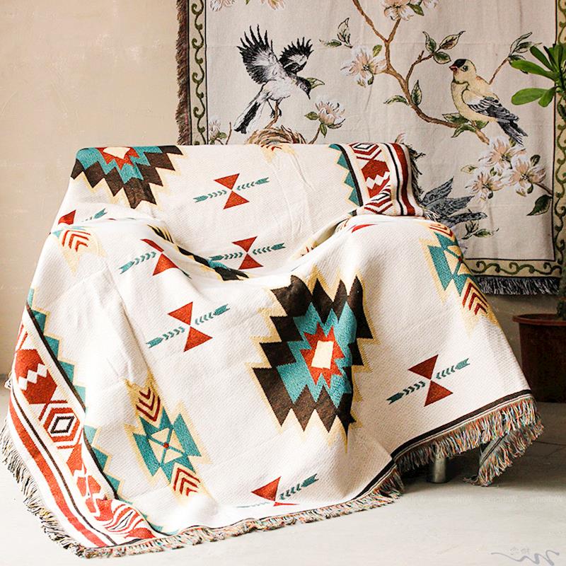 

Thickening Europe Tassel Plaid Polyester Cotton Blanket For Beds Sofa Throws On Plane Cover Home Decorative Casual Cobertor