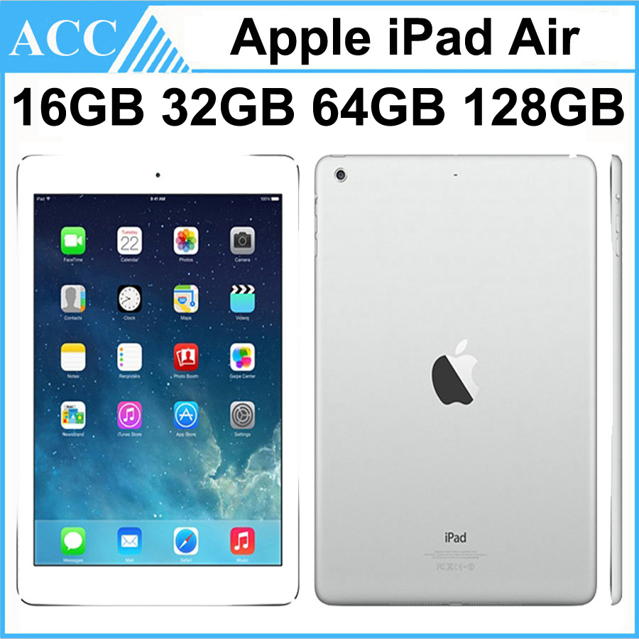 

Refurbished Original Apple iPad Air iPad 5 WIFI Version 16GB 32GB 64GB 128GB 9.7 inch Retina IOS Dual Core A7 Chipset Tablet PC DHL 1pcs