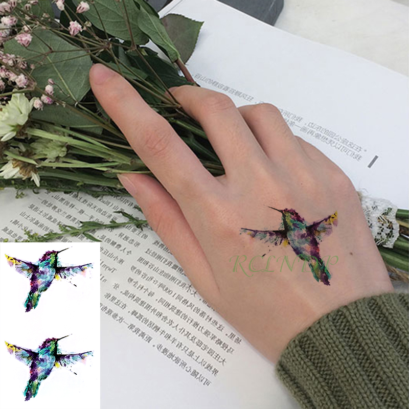 

Waterproof Temporary Tattoo Sticker water ink bird art tatto flash tatoo fake tattoos for kid men women girl