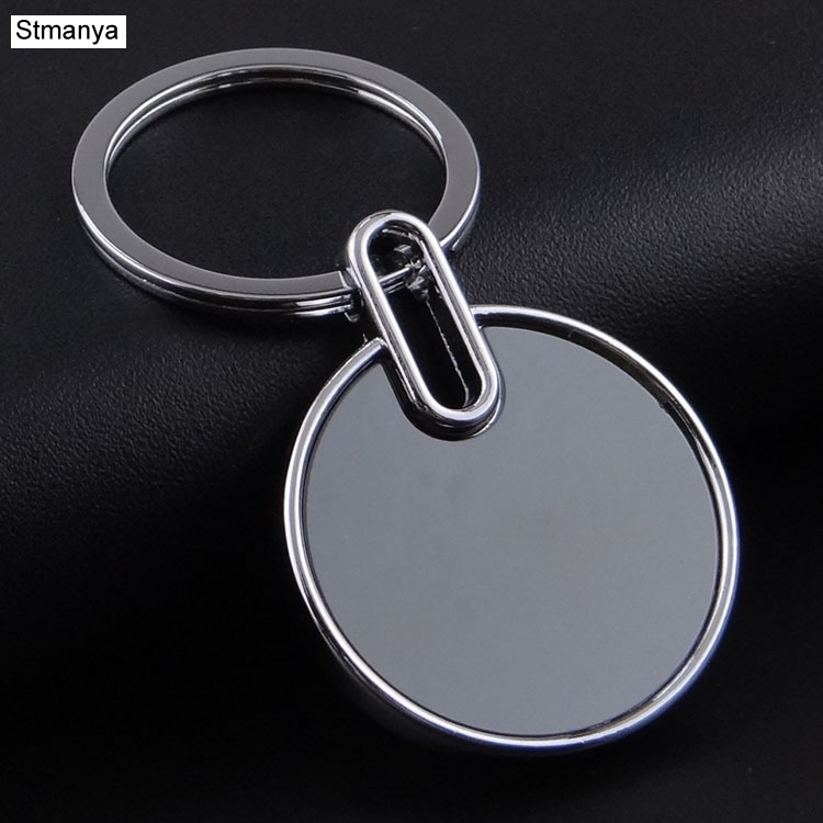 

Blank Metal Tag Key Holder Can Be Laser New Car Keychain Practical Gifts