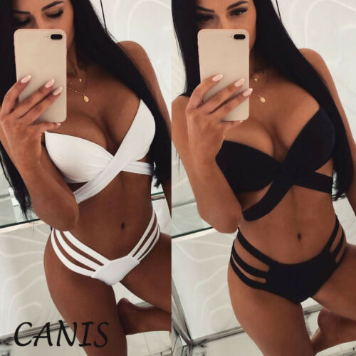 

Two-Pieces Women' Sexy High Waist Bandge Bikini Set Swimwear Swimsuit Femme tankini Beachwear Bathing Suit Beachwear