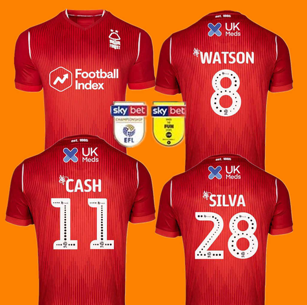 Retro NOTTINGHAM FOREST MANICA LUNGA FOOTBALL SHIRT TAGLIA S-Xxl Logo Ricamato