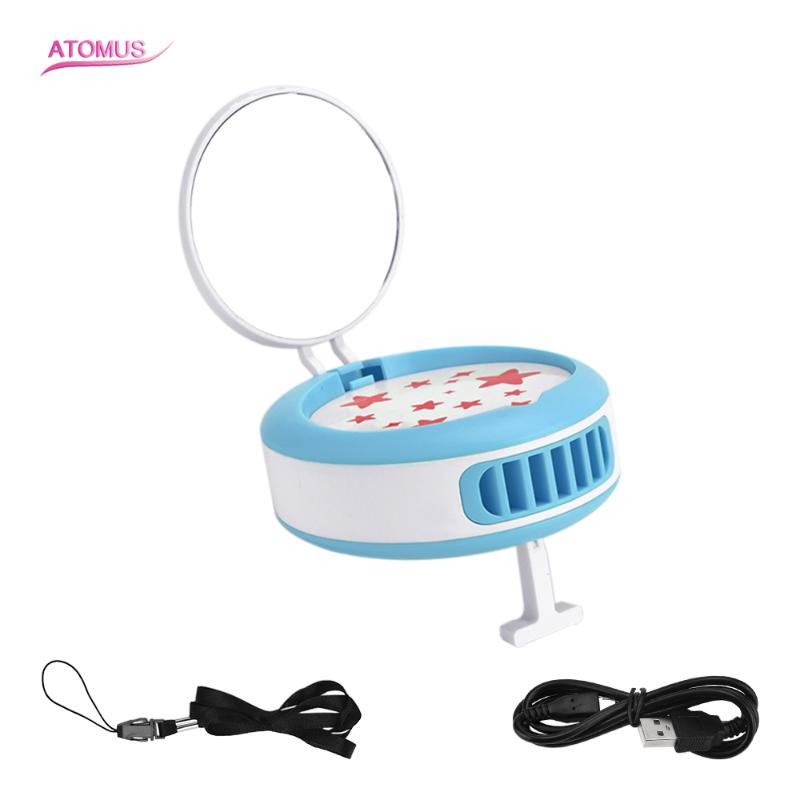 

Mini Grafting Eyelashes Fan Air Conditioning Fan USB Painting Nail Art T-bracket Mirror Mascara Dryer Makeup Accessories Tool