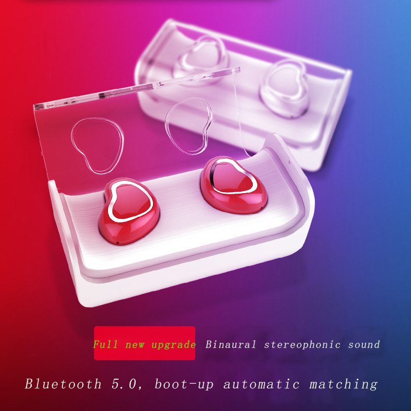 

Bilateral Wireless Smart Bluetooth 5.0 Invisible Headphones Bass denoise Waterproof HD voice headset Stereo Surround sound with Charging Box