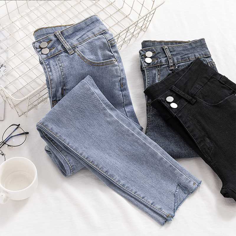 

Women's Jeans Woman Skinny Plus Size Mom Black 2021 Stretch Denim Pants For Women