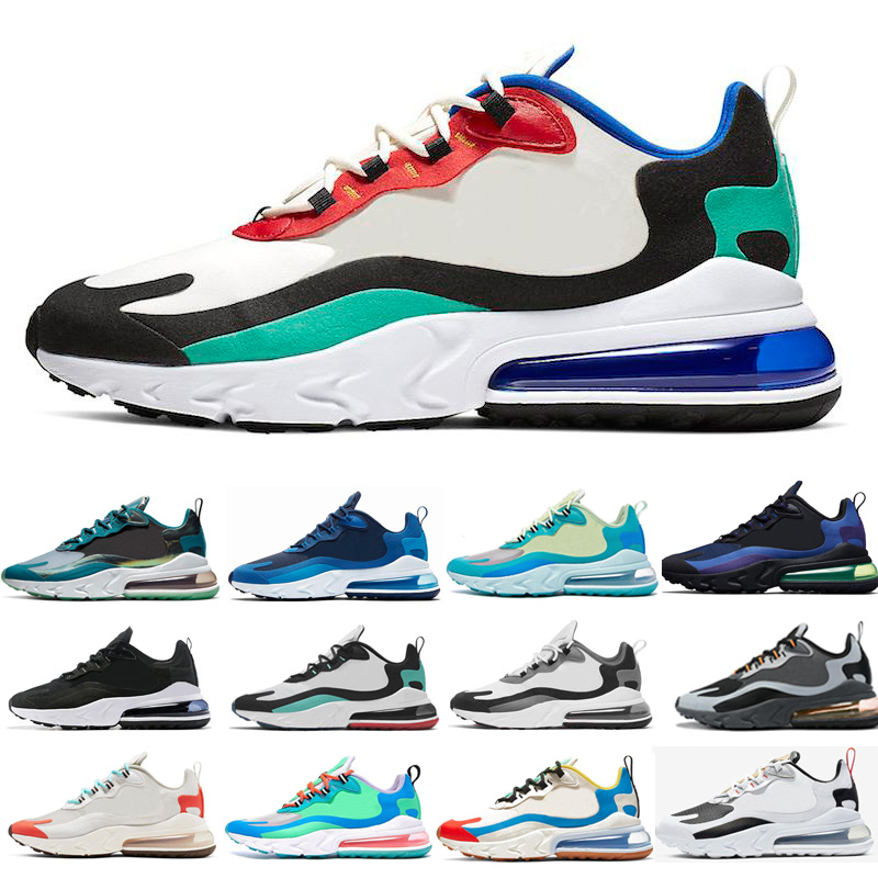 

React Men Running Shoes For Women Bauhaus Metalic Gold Optical Triple Black White Breathable Women Sports Sneakers 36-45, 019