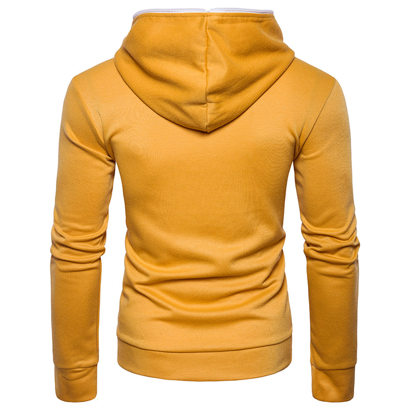 

Autumn Hoodies Hombre Casual Streetwears Zipper Men' Clothes Hip hop Solid Hats Fashion Street dress Hoodeds New 2020, Black