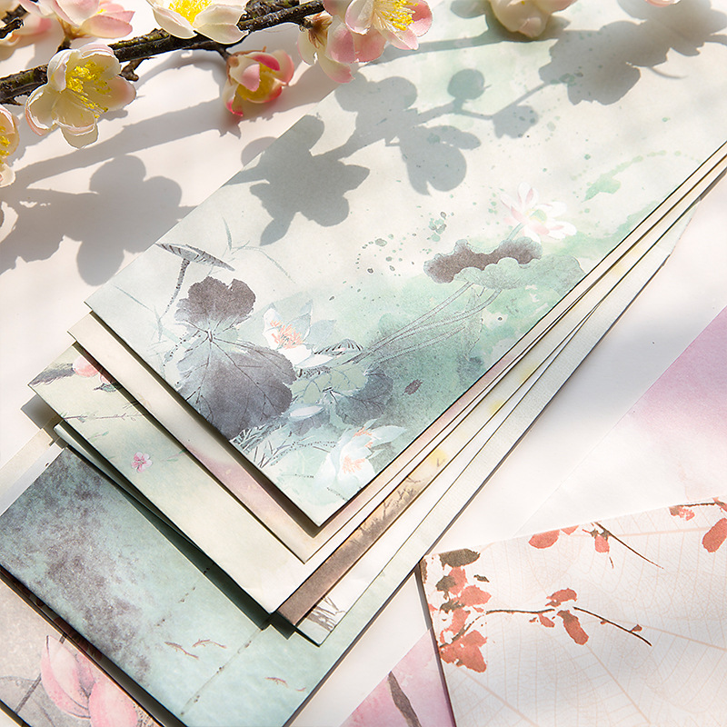 

2PC Beautiful Ancient Style Retro Style Traditional Classical Envelope Exquisite Envelope Student Stationery Gift