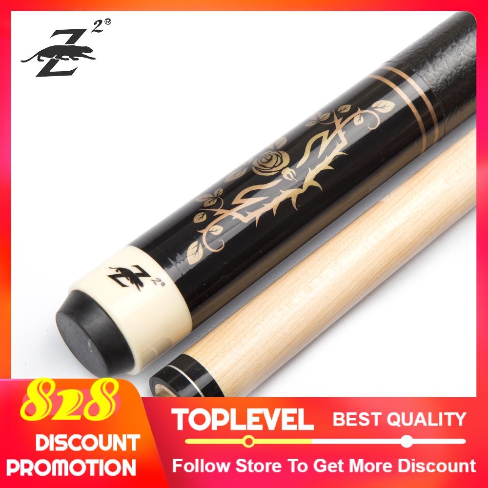 PR Billiard Pool Cues 11.5mm 13mm Tip Nine Balls Black 8