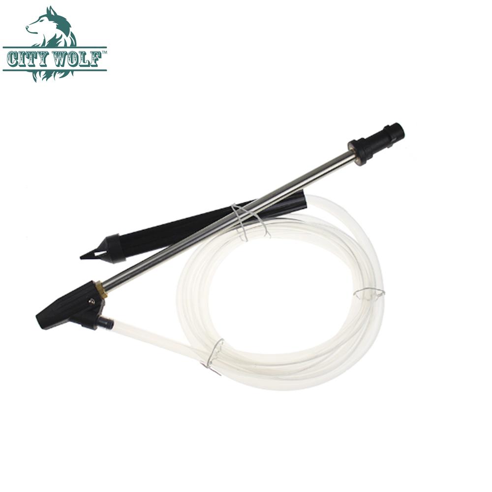 

City wolf high pressure car washer professional Sand Blasting Pipe 3meter Hose with Karcher K2-K7 adaptors cleanming accessory