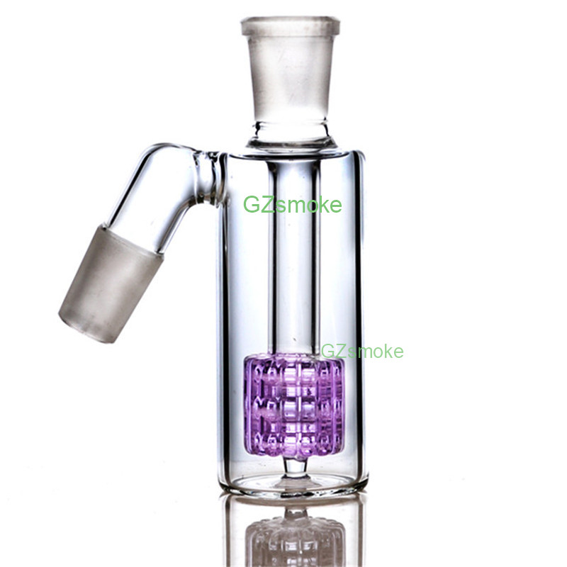 

45 Degress 18mm Ash Catcher Ashcatcher Glass Bong Mini Water Pipe Matrix Percolator Small Bong Bubbler Smoking Accessories GA-010
