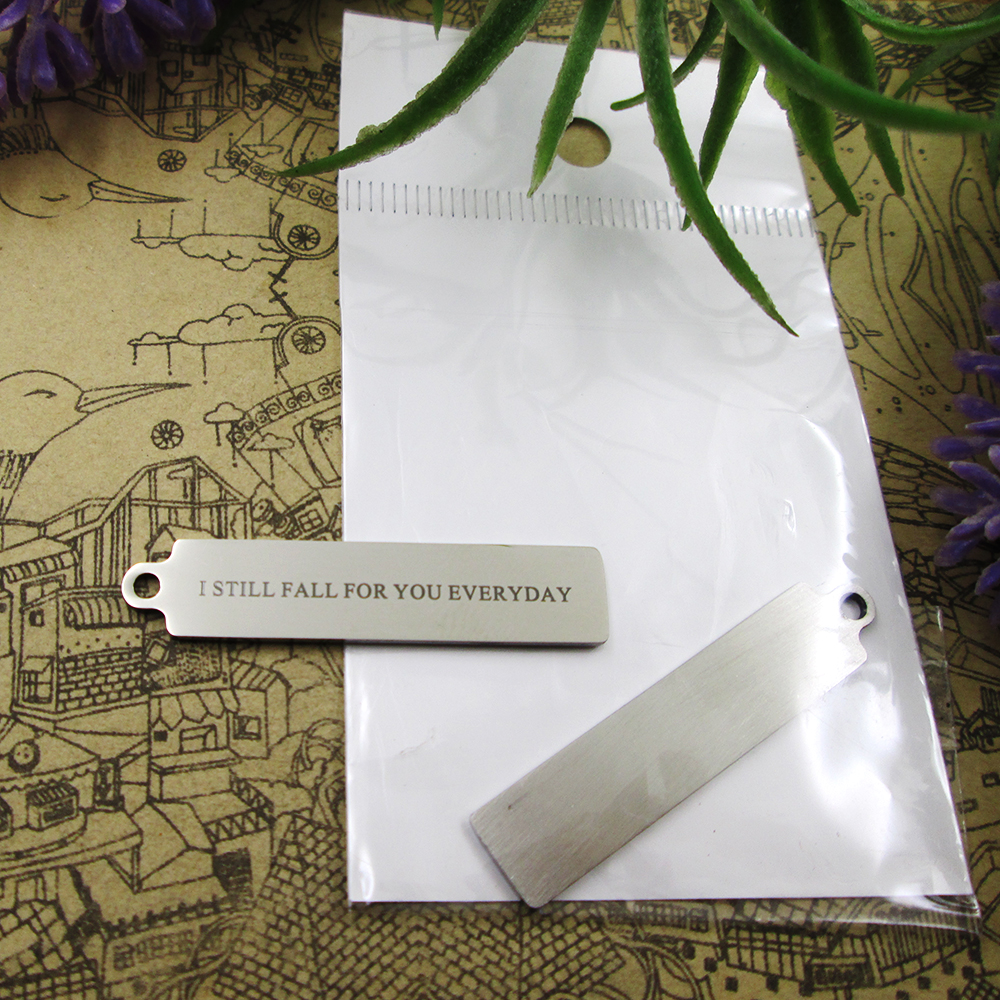 

40pcs--"I STILL FALL FOR YOU EVERYDAY"stainless steel charms more style for choosing DIY Charms pendants for necklace