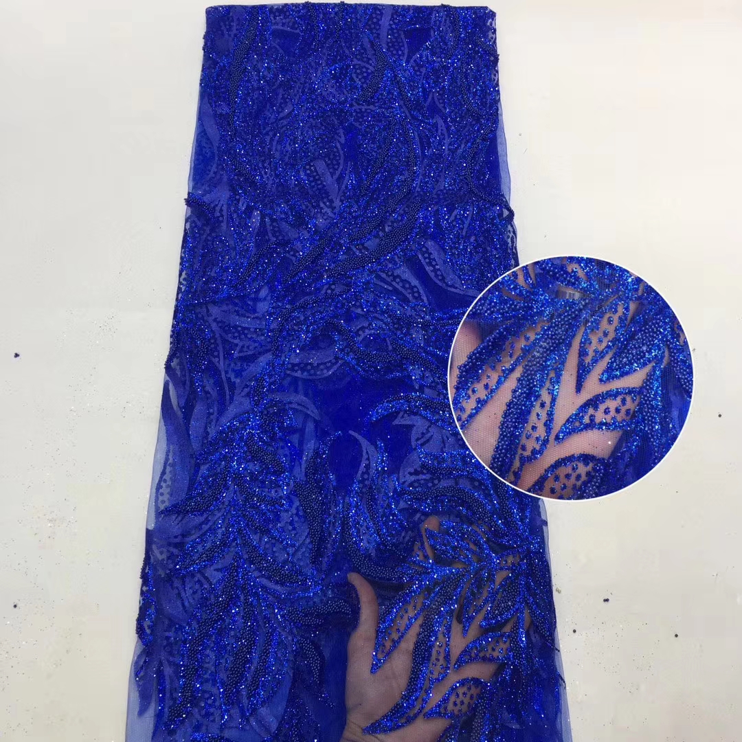 

African Sequins Net Lace Fabric 2020 High Quality Lace Embroidery French Mesh Lace Fabric For Nigerian Party Dress