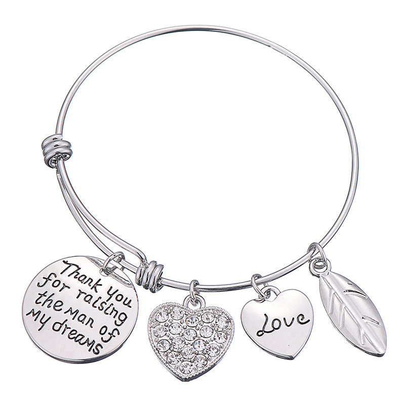

Fund Family Family Affection Series Adjust Bracelet Thank You For Love Lettering Bracelet