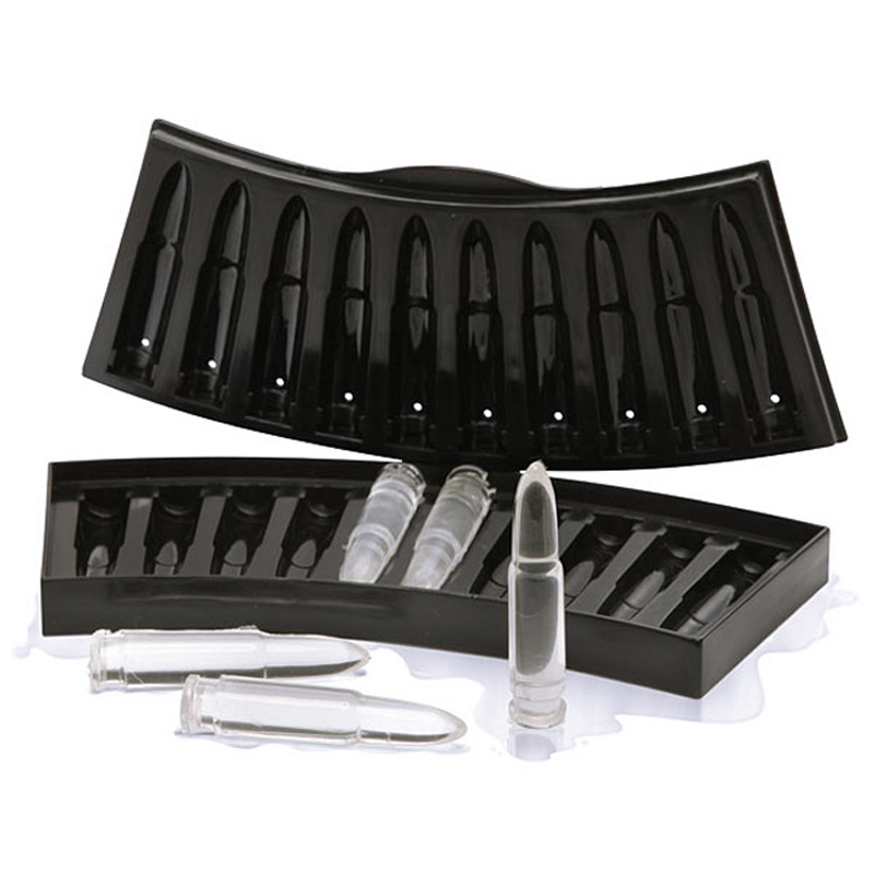 

10 Grids Silicone Ice Mold Bullet Shape Ice Tray Diy Ice Cream Maker Molds Drinking Bar Tool Kitchen Accessories