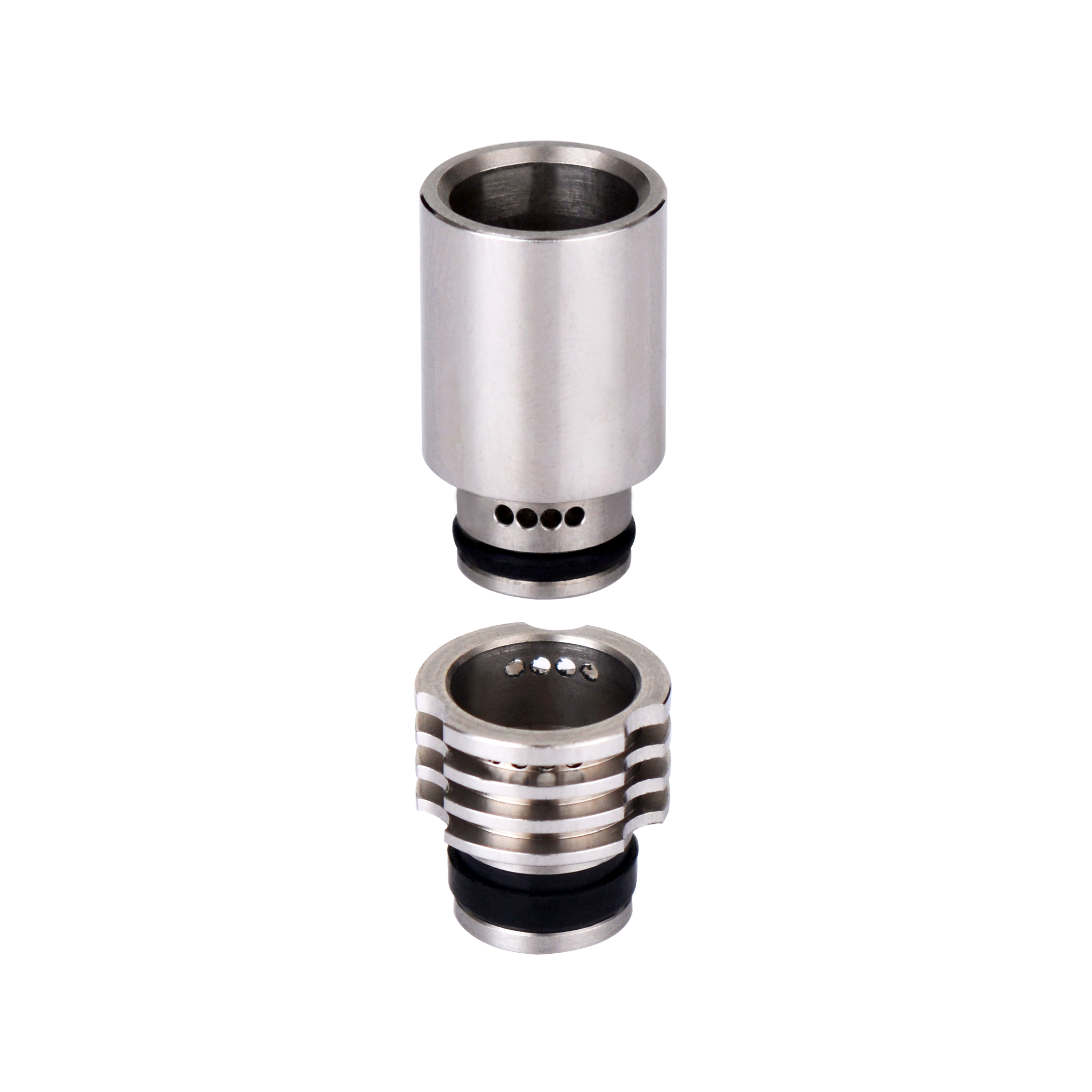 

WOLFTEETH 2 in 1 510 Drip tip with 8 Air Holes Adjustable Airflow Bottom Heat Radiating Design for Electronic Cigarette Vape Tank 121201