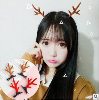 

120pcs/lot DIY Multi Small Antlers Christmas Decorations Hair Clip Headband The Bride Photo Hair Styling Tools Accessories HA903
