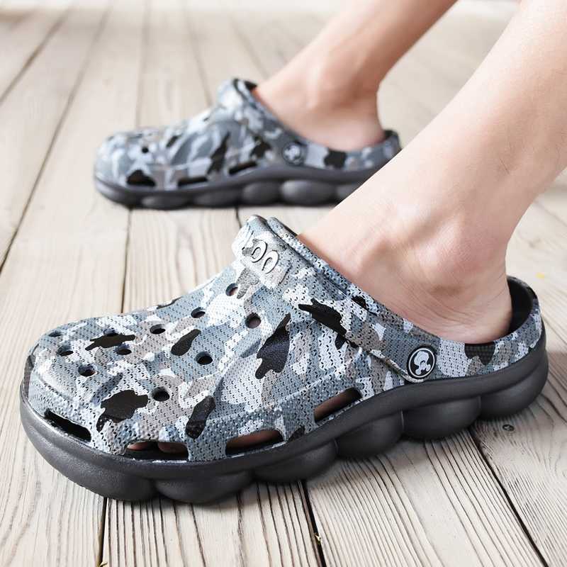 

Original Garden Flip Flops Quick Drying Water Shoes Men Sport Summer Beach Aqua Slipper Outdoor Sandals Miles Jefferson Shoes, Black