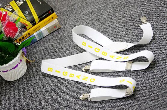 

BIGBANG Letter Strap Clip Korean version of hip hop hanging pants for men and women