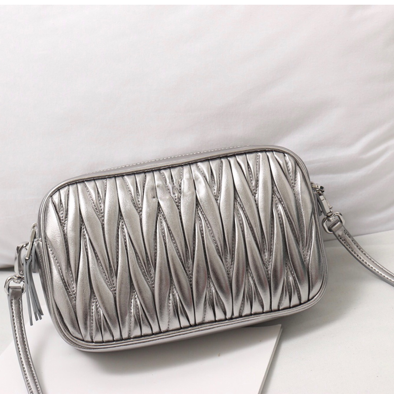 

Crossbody Bags Women Houndstooth Pillow Dress Letter Lady Shoulder Bags Handbags Genuine Leather Ladies Bags Free Shipping, Brown