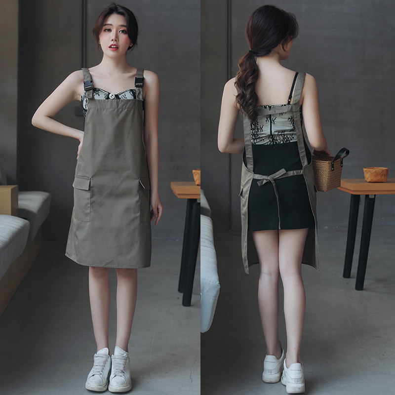 

Apron custom printing custom-made fashion female canvas strap thick wear-resistant