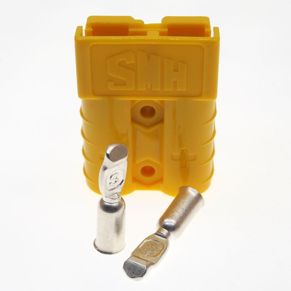 

Yellow,Original SMH SY50A 600V Charging battery plug with Pin,50A UPS power connector for Forklift,electrocar etc.CSA,ROHS