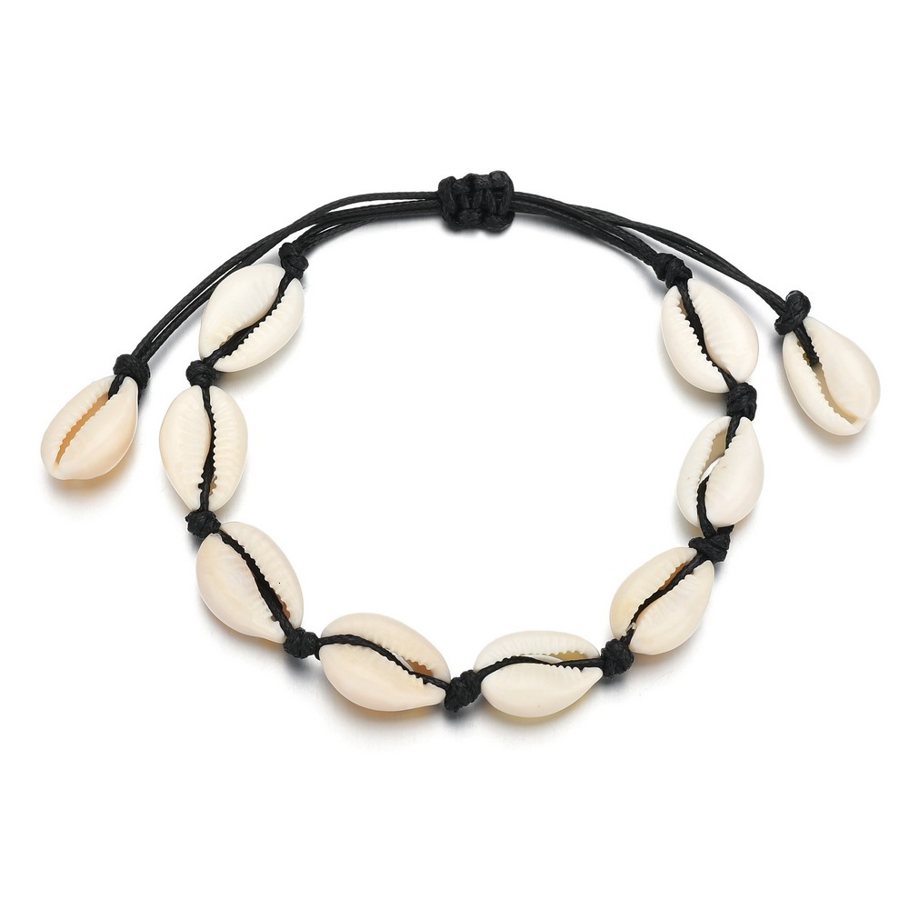 

Accessories Shell Bracelet Sandy Beach Natural Shell Manual Weave Bracelet Ornaments