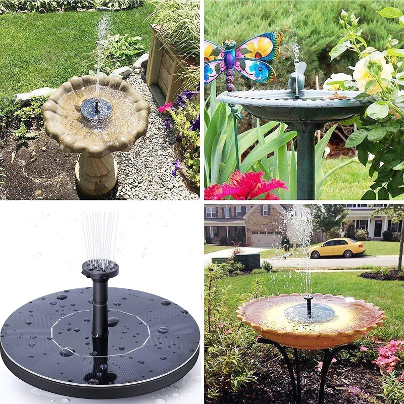 

Solar Fountain Solar Water Fountain Pump for Garden Pool Pond Watering Outdoor Panel Pumps Kit for, As pic