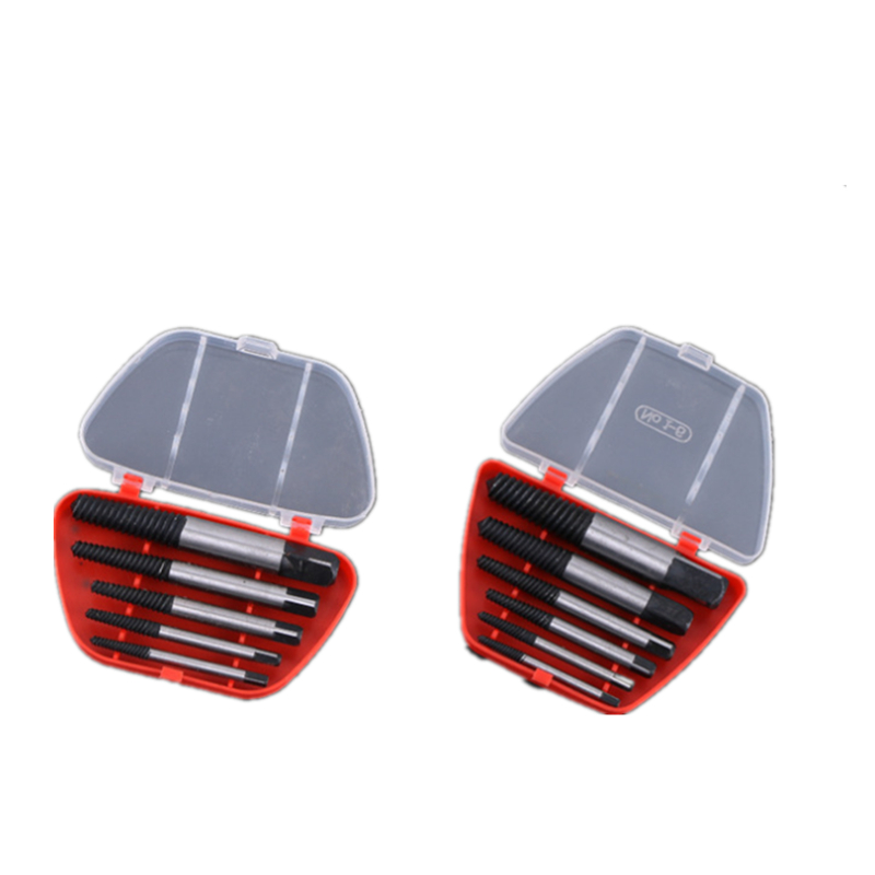 

5Pcs/set Steel Broken Speed Out Damaged Screw Extractor Drill Bit Guide Set Broken Bolt Remover Easy Out Set