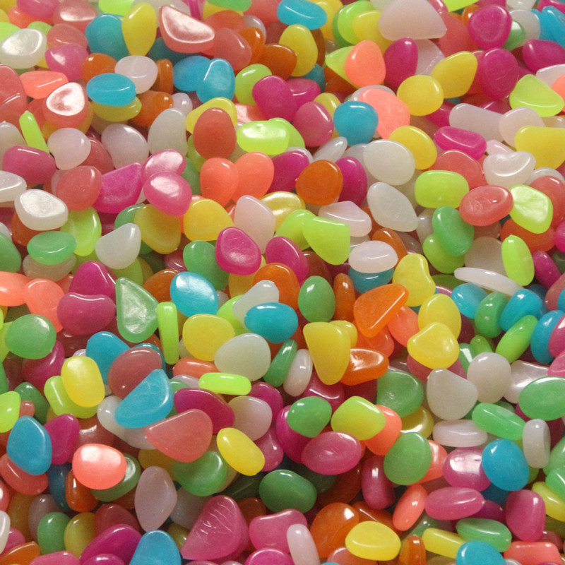 

Nicrew 10Pcs Nice Glow in the Dark Pebbles Artificial Luminous Stone Walkway Aquarium Accessories Fish Tank Decor