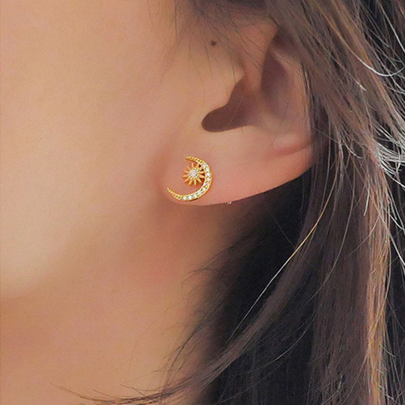 argent Version cor/éenne simple mode nouvelles boucles doreilles asym/étriques femmes longue oreille g/éom/étrique transfrontali/ère ongles or argent