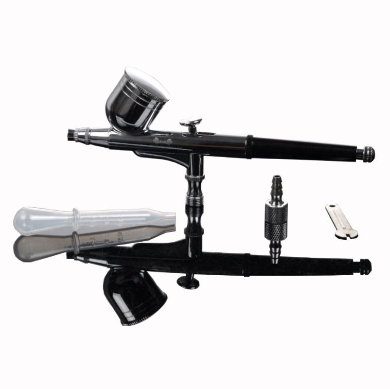 

Double Action Spray Gun 0.2 / 0.3 / 0.5mm 7cc Gravity Feed Spray Gun For Art Car Model Tattoo Manicure Tool Set