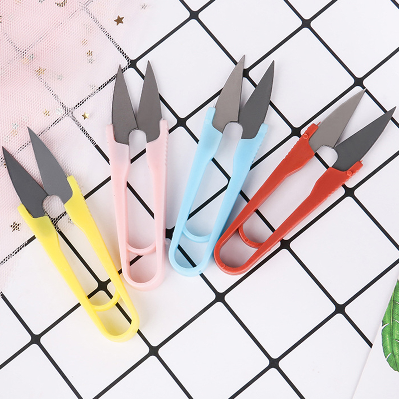 

Mini Sewing Scissors Portable Cutting Thread U-Shape Scissor Cross Stitch Scissors Home Clipper Tailor Clothing Multicolor Scissor BH2377 ZX
