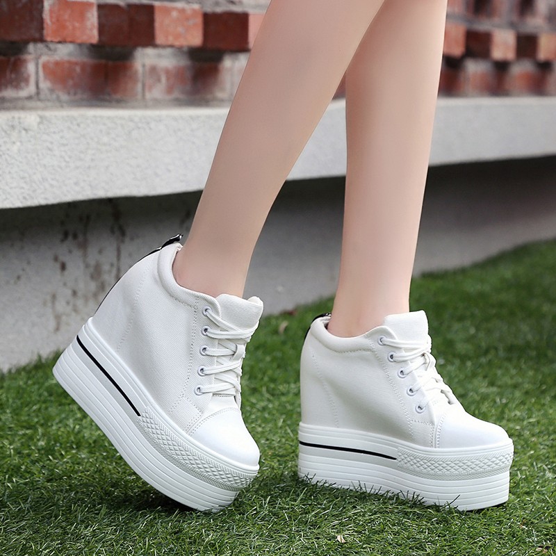 

Hot Sale-New Women Platform Shoes Woman Casual Shoes, Black