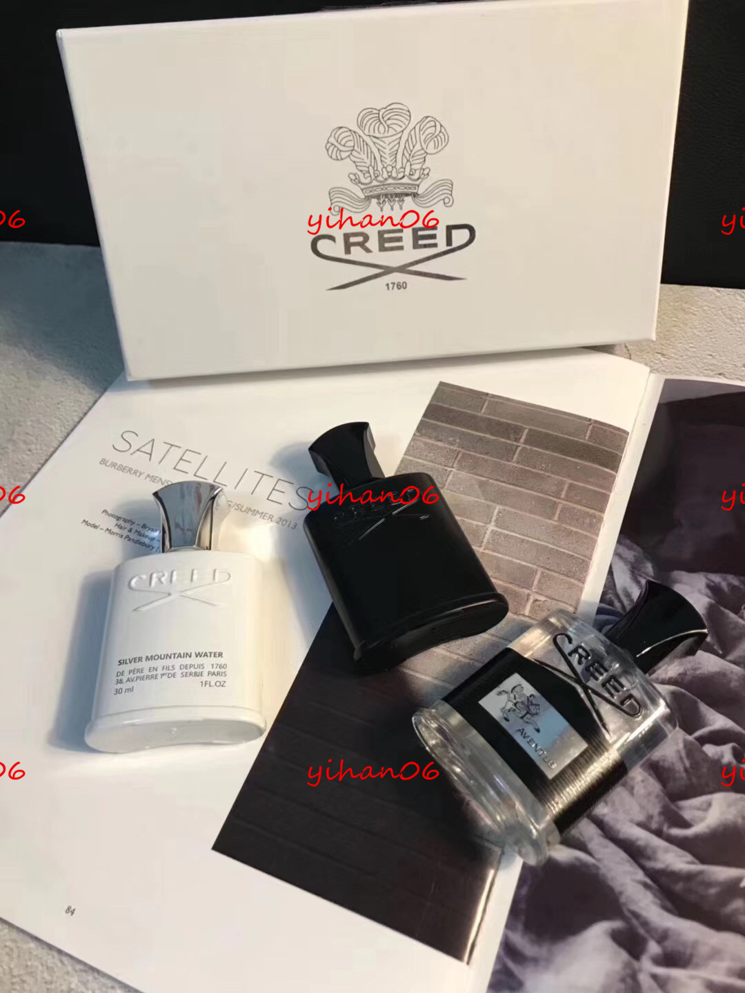 HalloweenTop Quality Car Air Freshener 30ml*3 Creed Cologne Perfume for Men With Long Lasting High Fragrance Set Box Gif free ship-image-436351600
