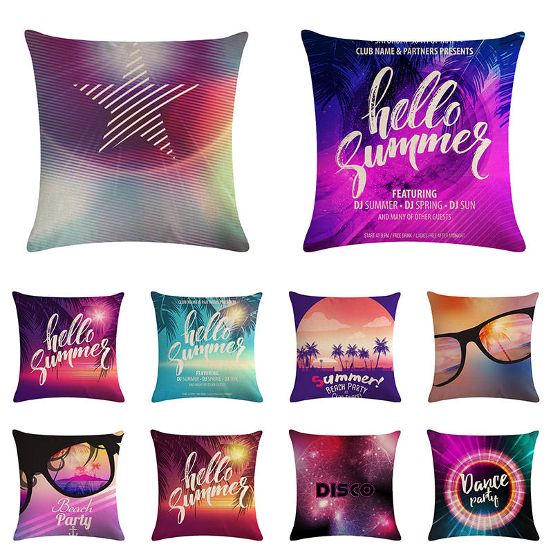 

45*45 cm Colourful Pillow Cover Square Sofa Cushion Cover for Party and Home Decoration, Beige
