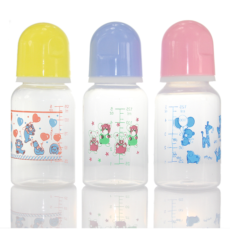 

150ml Baby Bottle Newborn Wide Caliber Anti-flatulence Silicone Bottle with Handle Baby Supplies Kids Milk Feeding Tools