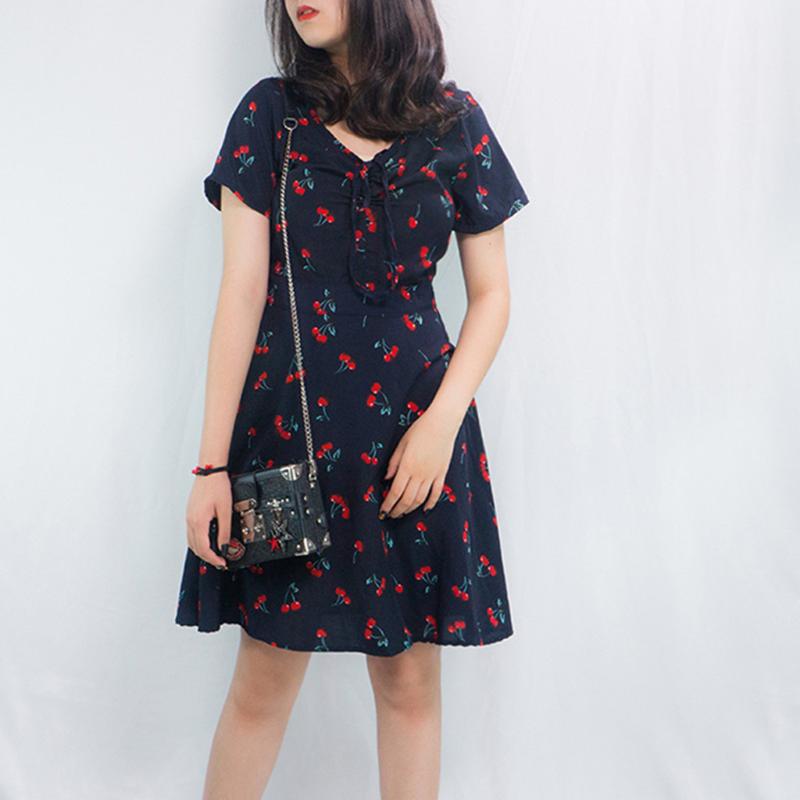 

Women Floral Print Chiffon Beach Dress Sexy V-neck Wrap Party Long Dress Elegant Vintage Ruffles Casual Summer 2020#J30, As pic