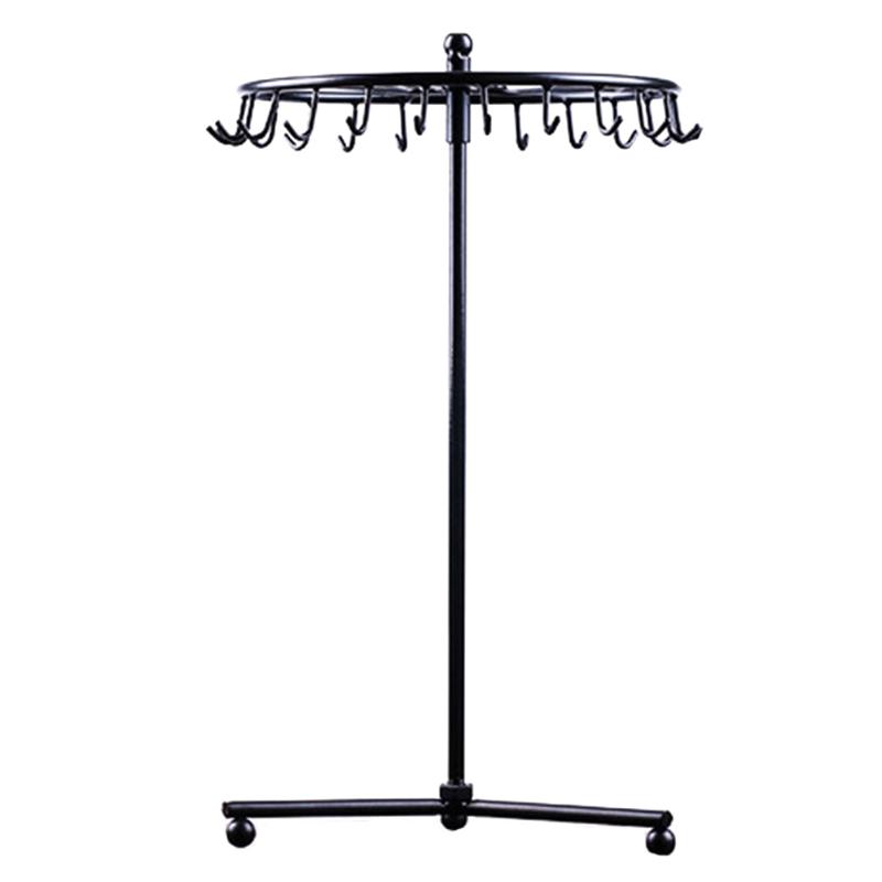

Shopping Mall Detachable Home Dangly Earrings Desktop Rotating Stand Necklaces Iron Plating High Capacity Jewelry Display Rack